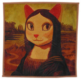 CAT ART 貓咪藝術 智慧手機、眼鏡擦手帕 蒙羅麗莎